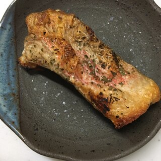 パセリで彩り☆フライパンで赤魚の焼き魚(^○^)
